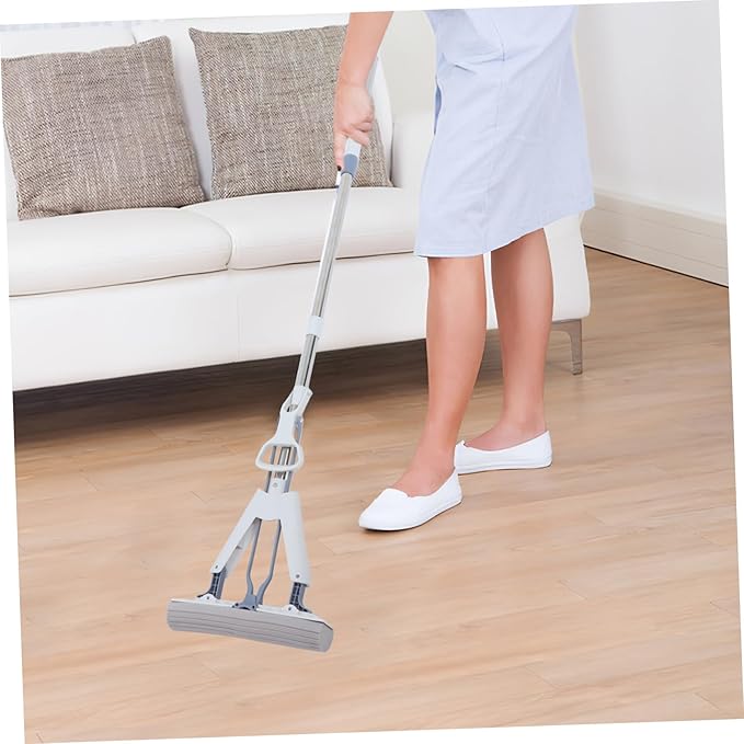 1 Set Folding Squeeze Mop Dual Use Lazy Mop for Efficient Tile Marble and Floor Cleaning Lightweight Durable Design for Easy Use