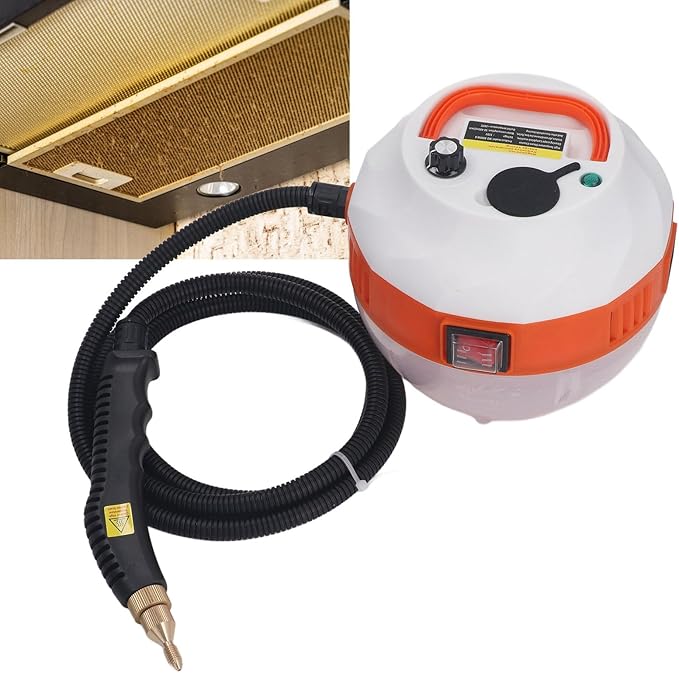 Handheld Steam Cleaner ABS with Brush Heads High Temperature Steam Machine for Air Conditioner Kitchen Hood Home Use (US Plug 110V)