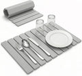 Stone Drying Mat for Kitchen Counter - Super Absorbent 30sec Fast-Drying Diatomite Dish Mat Collapsible for Kitchen.