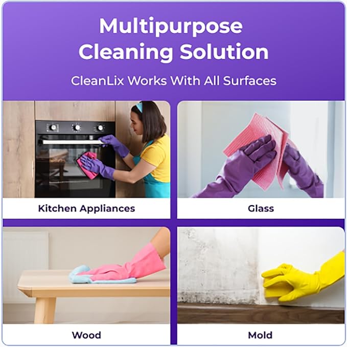 Cleanlix Cleaner Cleanlix Cleaning Spray Cleanlix Multi Purpose Cleaning System Cleanlix the Solution for Every Stain Cleanlix Spray with Concentrated Cleaning Tablets /831