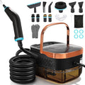 WICHEMI High Pressure Steam Cleaner Handheld Steam Cleaner Steamer for Cleaning Electric Steam Cleaning Machine for Home Kitchen Auto Car Detailing (Black+Rose Gold)