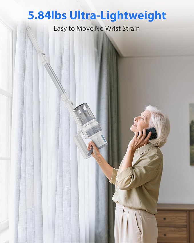 Cordless Vacuum Cleaner for Home 6In1 Multifunctional Up to 50 Mins Runtime Rechargeable Stick Vacuum-1