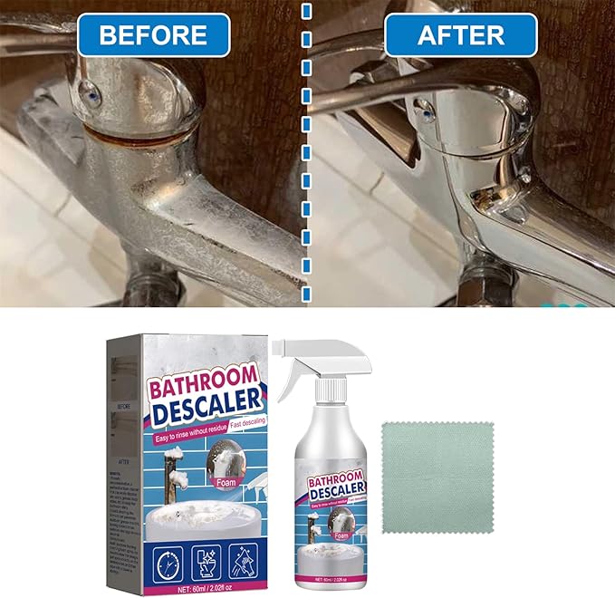 VIED Bathroom Descaler Cleaner Bathroom Descaler Stubborn Stains Cleaner Bathroom Descaler Foam Cleaner (5)
