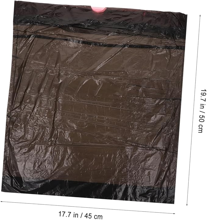 10 Packs Disposable Plastic Trash Bags with Handle Large Capacity Waste Containers for Bathroom Bedroom Office Garbage Organizer