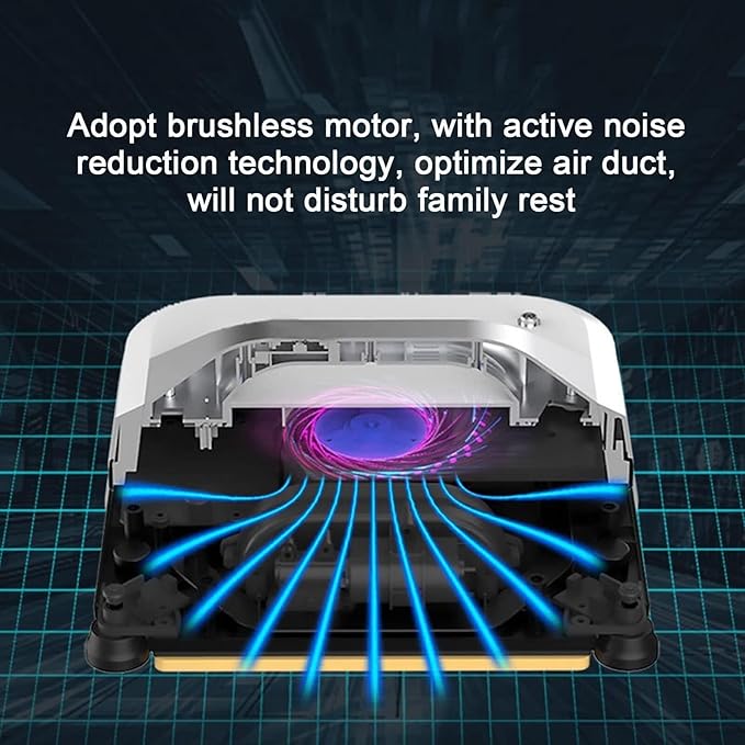 Robotic Window Cleaner with Remote Control Auto Water Spray Voice Output for Glass Tile &amp Mirrors