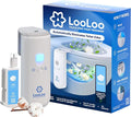 LooLoo 3.0 Touch Free Toilet Freshener Automatic Air Freshener Spray for Bathroom Starter Kit with Light and Toilet Deodorizer Bathroom Spray Odor Eliminator - Clean Cotton