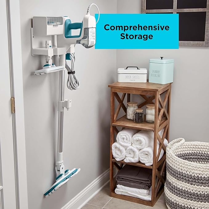 BLACK+DECKER Steamer 7 Attachments for Multipurpose Cleaning Includes Storage Wall Mount (BHSM15FX10)