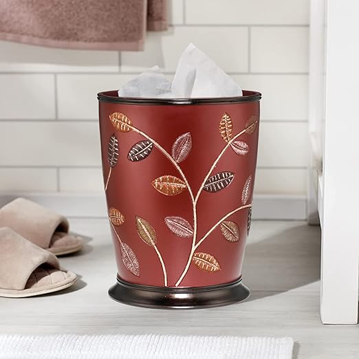 Zahari Home Decorative Trash Can for Bathroom Office &amp Bedroom - 2.1 Gallons Stylish &amp Small Trash Can for Dorms Desktop &amp Restroom - Chic Waste Basket for Compact Spaces Aubury