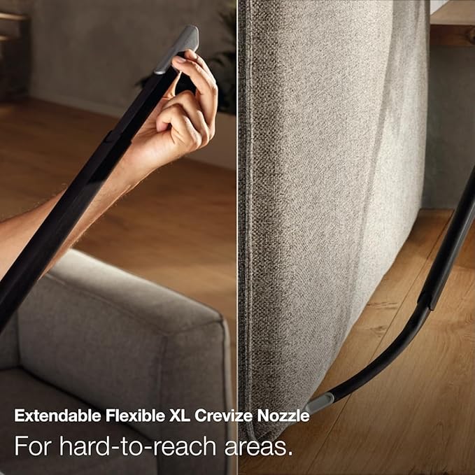 Miele Duoflex Total Care Vacuum Cleaner Cordless and Bagless Multi-Use Multi-Floor Flexible Stick Vacuum with 4 Attachable Brushes and Accessories in Obsidian Black / Rose Gold