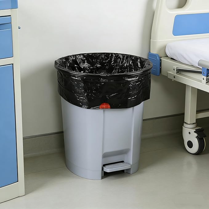 Xyskin 1.5 Gallon Small Drawstring Trash Bags Drawstring Garbage Can Liners Wastebasket Bags Black 208 Counts
