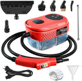 Handheld Steam Cleaner 1000ml Water Tank 15S Heat-up Time Multipurpose Steamer for Home Use Pressurized Steamer for Cleaning Floor Upholstery Grout and Car Red