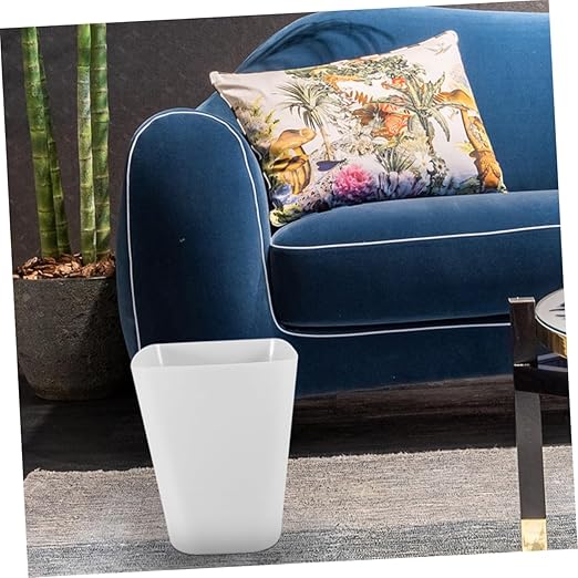 Zerodeko 3pcs Square Outdoor Trash Can Open Top Large Capacity Plastic Wastebasket for Office Bathroom and Kitchen Easy to Clean and Organize Garbage