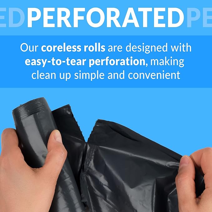 Reli. 16-25 Gallon Trash Bags | 500 Bags | Black | Home Kitchen | Strong | Garbage