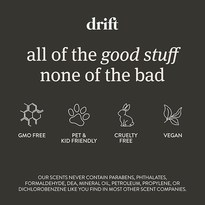 Drift Car Air Freshener - The Original Wood Air Freshener - Car Odor Eliminator - Long Lasting Scent - Metal Clip - Essential Oils - Clean Ingredients - Amber Scent 3 Pack Refill - NO CLIP INCLUDED