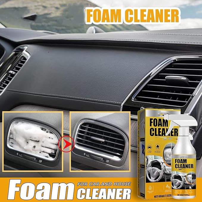 Multi-purpose Foam Cleaner Car Interior CleanersUpholstery Cleaners for Cars SeatsEspuma Para Limpiar Asientos De Carro (2 100ML)