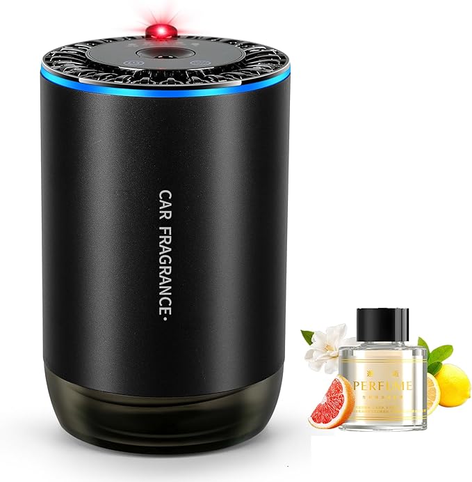 Kwak's Car Air Freshener DiffuserSmart Rechargeable Aromatherapy Essential Oil Diffuser with Starry Sky ProjectionMini Portable Suitable for Car Home and Office