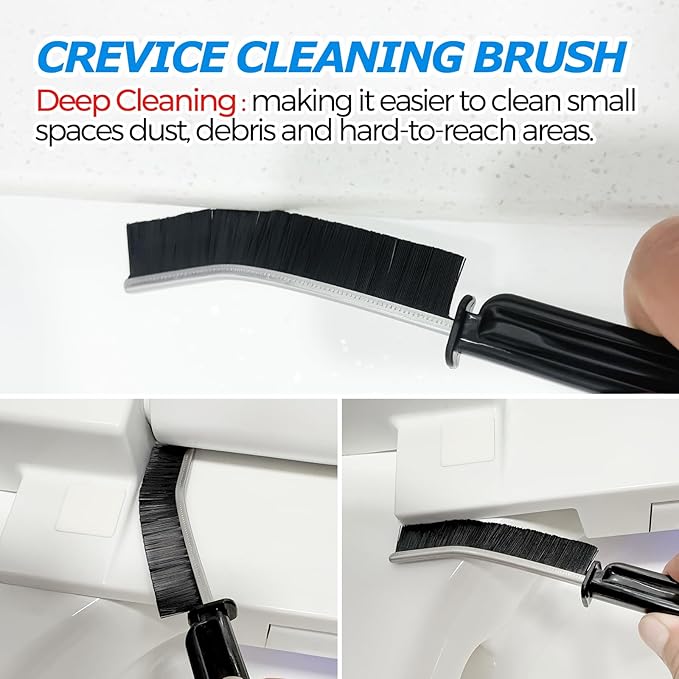 3Pack 3 in 1 Toilet Brush and Plunger SetToilet Bowl Brush Plunger SetToilet Brush Plunger ComboCleaning BrushCleaning Supplies Crevice Cleaning Brush Bathroom Cleaning Tools