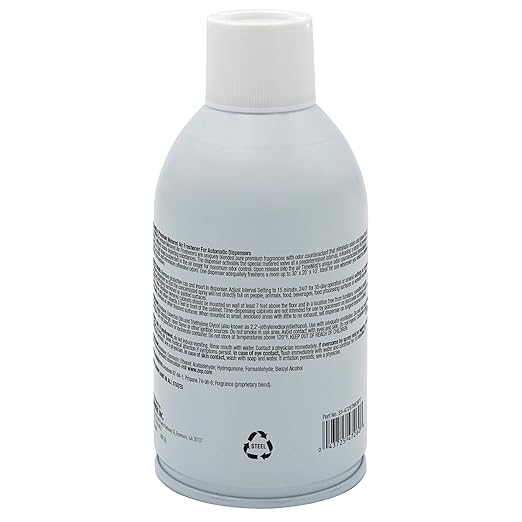 TimeMist Premium Metered Air Freshener Refills - Vanilla Cream - 7.1 oz (Case of 12) - 1042737 - Lasts Up To 30 Days and Neutralizes Tough Unwanted Odors