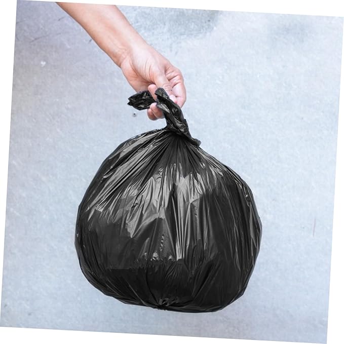 200 Pcs Thick Disposable Portable Trash Bags Strong Garbage Bags for Bathroom Travel and Outdoor Use Heavy-Duty Drawstring Closure