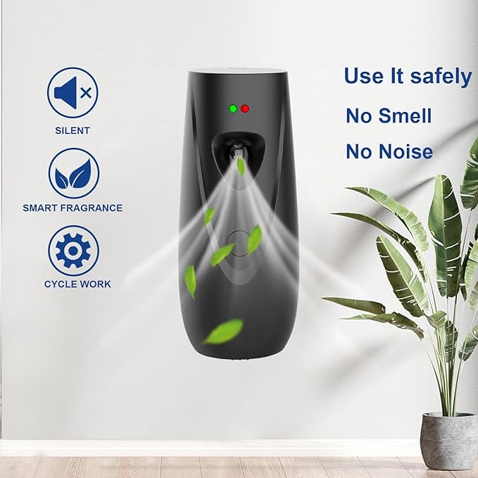 Automatic Air Freshener Spray Dispenser Free Standing or Wall Mounted Automatic Aerosol Spray Dispenser for Home Indoor Bathrooms Offices Hotels and Commercial Places (B-03)