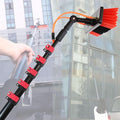 Solar Panel Cleaning Brush Water Fed Pole Kit | Telescopic Rod Length - Photovoltaic Module Cleaning Equipment Tool for Solar Panels | Window Cleaning Tool