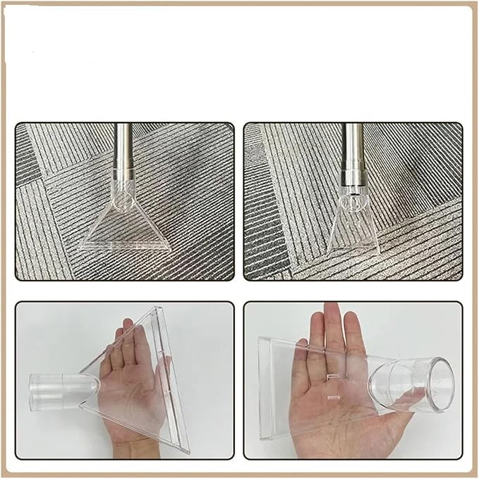 Carpet Cleaner Transparent Nozzles Swivel Head Vacuum Cleaner Brush Nozzle Brush Head for Vacuum Cleaners(Large Size)
