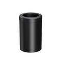 Gatco Small Bathroom Trash Can With Lid Round 3 Gallon Stainless Steel Wastebasket Under Sink Matte Black For Bathroom Bedroom Office (1912)