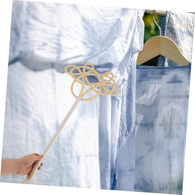 Imitation Rattan Quilt Duster Removal Tool Long Handle Washable Duster for Home Cleaning