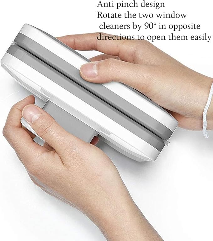 Double Side Magnetic Window CleanerAdjustable Magnetic Double Window Glass Wiper Glider Washing BrushMagnetic Glider Washing Brush for High Rise and Car Glazed