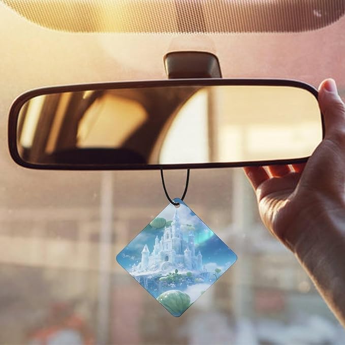 5PCS Car Air Freshener Hanging Personalized Double Sided Snowflakes Car Fresheners Long Lasting New Cars Scents Cute Automotive Freshies for Closets Drawers (tea)