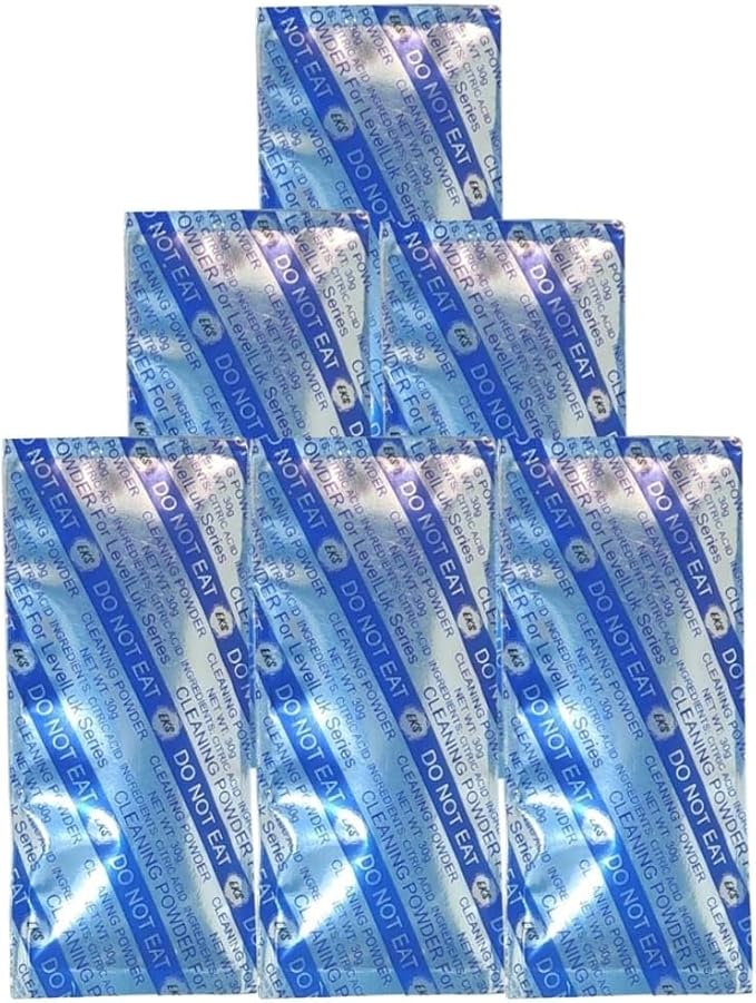 Electrolysis Enhancer Liquid for Ionizing Machines 400ml Pouch (6pcs+12pcs eks Cleaning Powder 30 gms each Free)