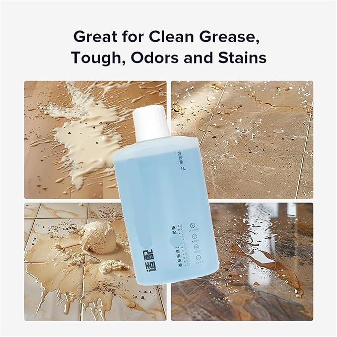 LiquidCompatible For RoborockQ5/Q7/Q8/S7/S8/Qrevo Series Dyad/Flexi Cordless Series Parts Vacuum Cleaner Cleaning Solution Accessories 1L