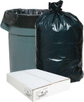 Black Low-Density Recycled Can Liners Trash Bag Medium