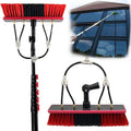 Telescopic Rod Cleaning Brush 3-11m Window Cleaning PoleWater Fed Telescopic BrushExtendable Cleaner Conservatory RoofCleaning Photovoltaic and Solar Panels (Size : 6M/20FT)
