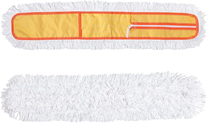 36 Microfiber Mop Pads 2 Pieces Just Fit CLEANHOME Industrial Dust Mop: B08R3F1ZZMYellow