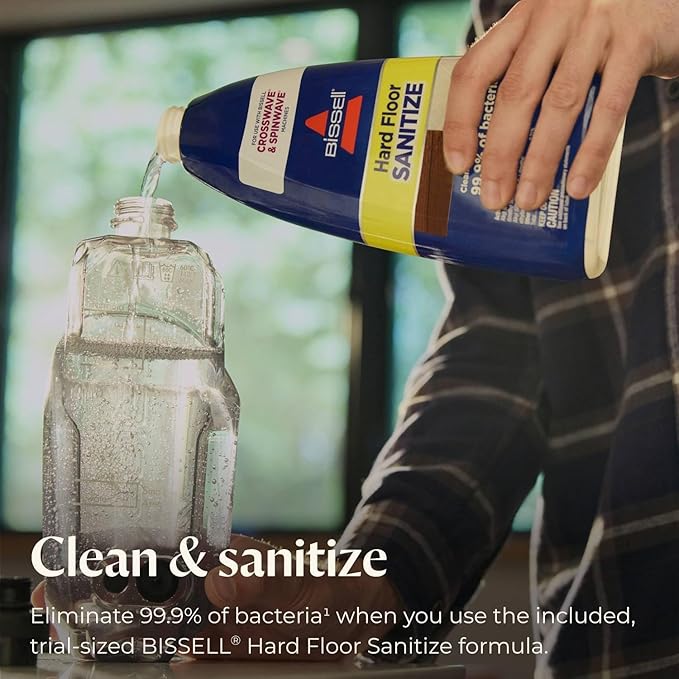 Bissell CrossWave HydroSteam Deluxe Wet Dry Vac Multi-Purpose Vacuum Wash and Steam Formula Included Blue 3515Q