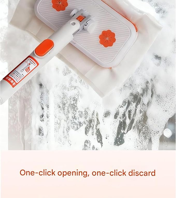 Multipurpose Home Cloth Mop with Stainless Steel Handle for Wet and Dry Efficient for Tight Space Hard Floor