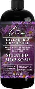 Lapew Lavender Chamomile Scented Mop Soap - Luxury Floor Cleaner Concentrate for Mopping Tile Laminate Vinyl &amp Hardwood | Streak-Free Low-Foam | 36 oz