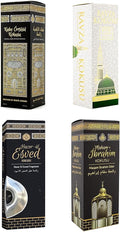 Room Spray Set Kabe Cover Medina Rawda Hajar Aswad and Makam Ibrahim Scents 400ml Air Freshener - One Size