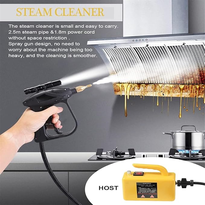 Multifunction Handheld Steam Cleaner 3000W High Pressure Portable Steam Cleaning Machine For Kitchen Car &amp Home