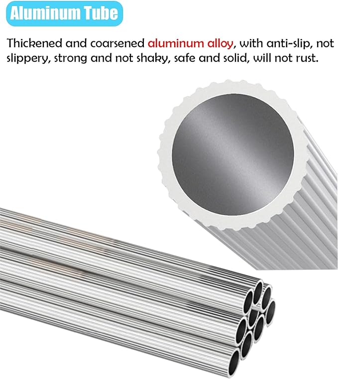 Adjustable Length Window Cleaning Rods Window Washing Equipment with Long Handle Wall Cleaner Mops for Bathroom Mirrors/Malls - Glass Cleaning Tool