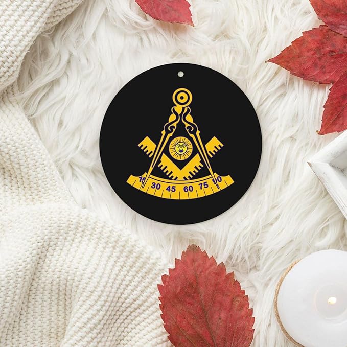 Past Master Masonic Emblem Drive In Freshness: Set Of 4 Car Air Freshener Cards