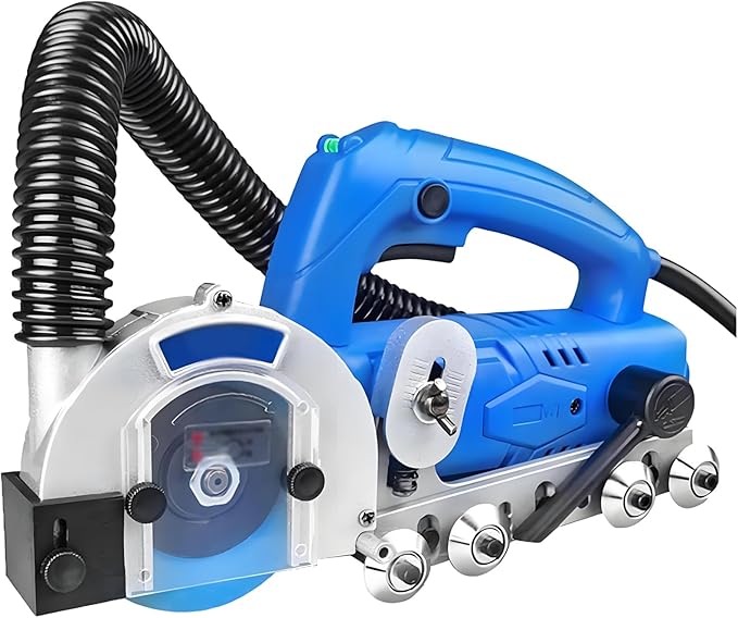 Electric Grout Cleaning Machine 9000 RPM Tile Grout Cleaner with Saw Blade Self-Cleaning Design Adjustable Depth for Efficient Tile Cleaning