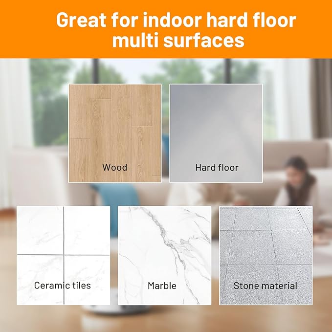 Sweet Orange Scent Floor Cleaning Solution Compatible with Dreame Cleaning Solution Floor Cleaner for Hardwood Tile Hardfloor Compatible Robot Vacuums with Mopping and Wet Dry Vacuum (2 bottles)