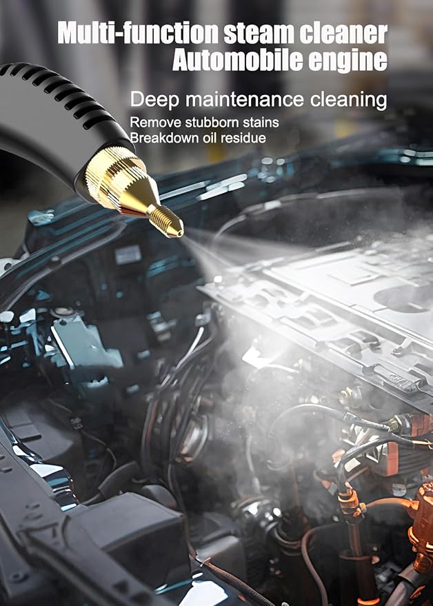 Electric Steam Cleaning Machine 1600W Handheld Steam Cleaner Quickly Generate High-Temperature Pressurized Steam Multi-Purpose Steamer for Home Use/Car Detailing/Kitchen/Bathroom/Furniture (Color :