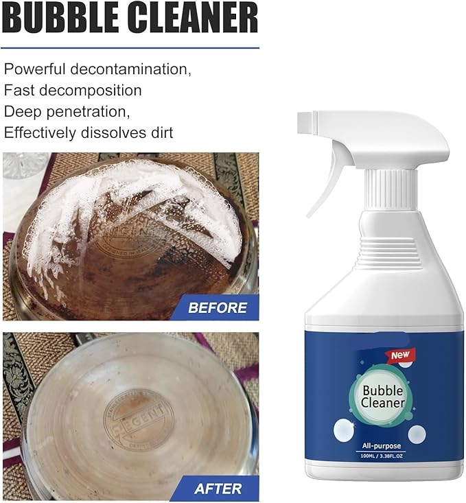 Kitchen Grease Foam Cleaner - Powerful Degreaser For Stove Hoods Cooktops Exhaust Vents Walls &amp Kitchenware(3PCS)