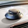 Ceeniu 2025 New UFO Car Air Freshener Solar Powered Auto Rotary Aluminum Alloy Supports DIY perfumes Natural French Fragrance Cologne &amp Mint Ice Scent Two Oils F21 Aroma Diffuser Car Fragr