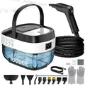 Pressurized Steam Cleaner 1.6L 3-Level Adjustable Steamer for Cleaning 10s Heat-Up 2500W Handheld Steamer Cleaner for Home Car Kitchen Floor Multi-Surface Cleaning Machine 22pcs Accessories