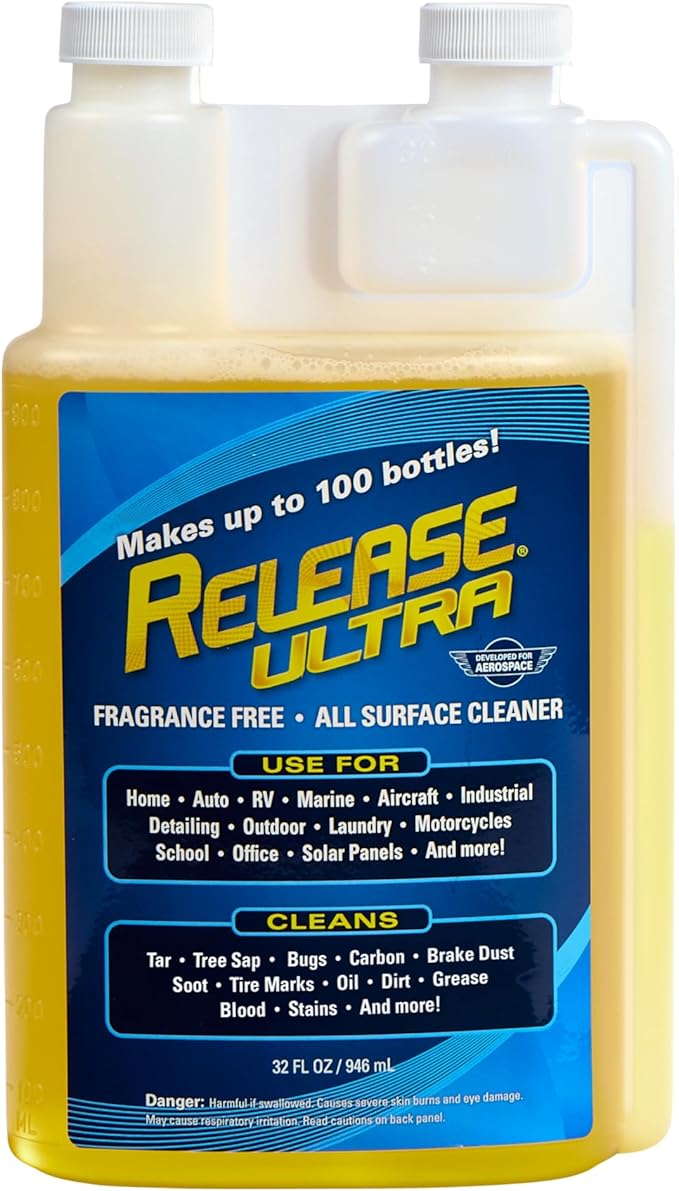 Release Ultra Concentrate All Surface Cleaner &amp Degreaser Fragrance Free No Rinse Ultra Concentrated 32 Fl Oz makes 20 32 oz bottles