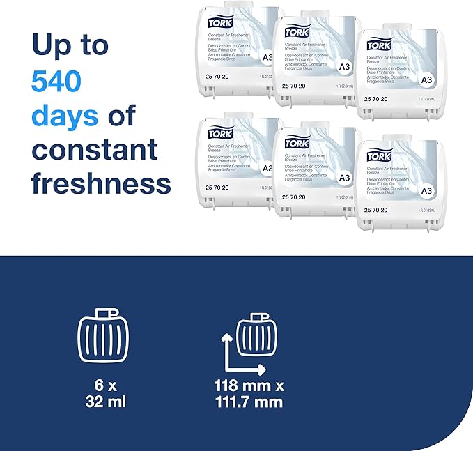 Tork Constant Air Freshener Refill Breeze A3 6x32mL 257020